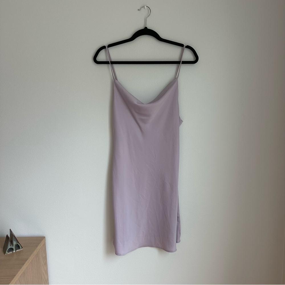 Urban Outfitters Mallory Cowl Lilac Slip Dress